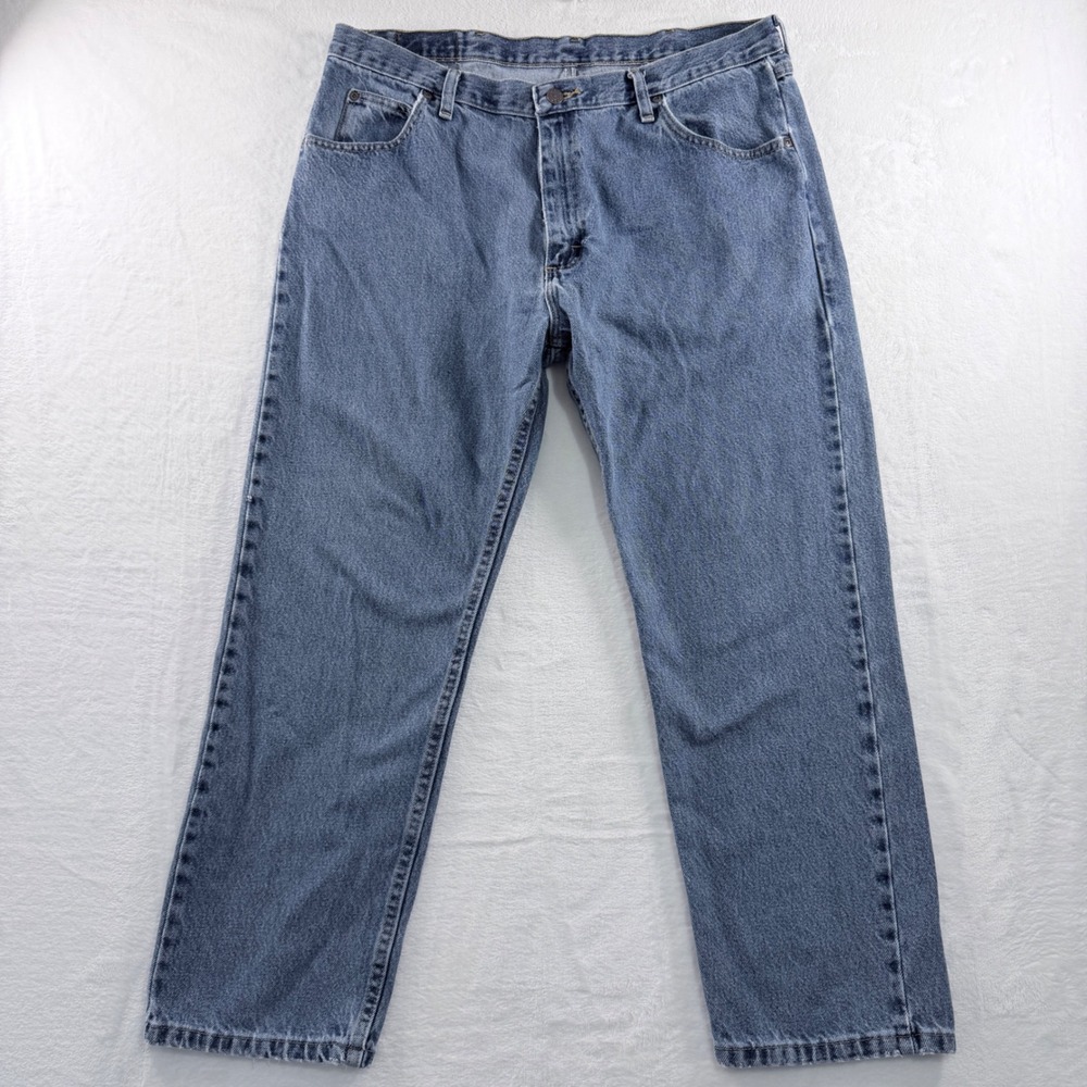 Wrangler Jeans Straight Leg Blue Five‎ Pocket Denim 38 X 29